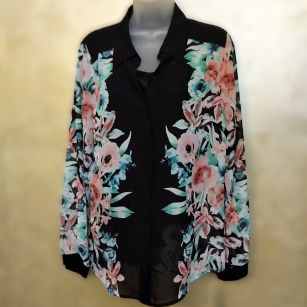 Floral Blouse+Cami Set NWT L